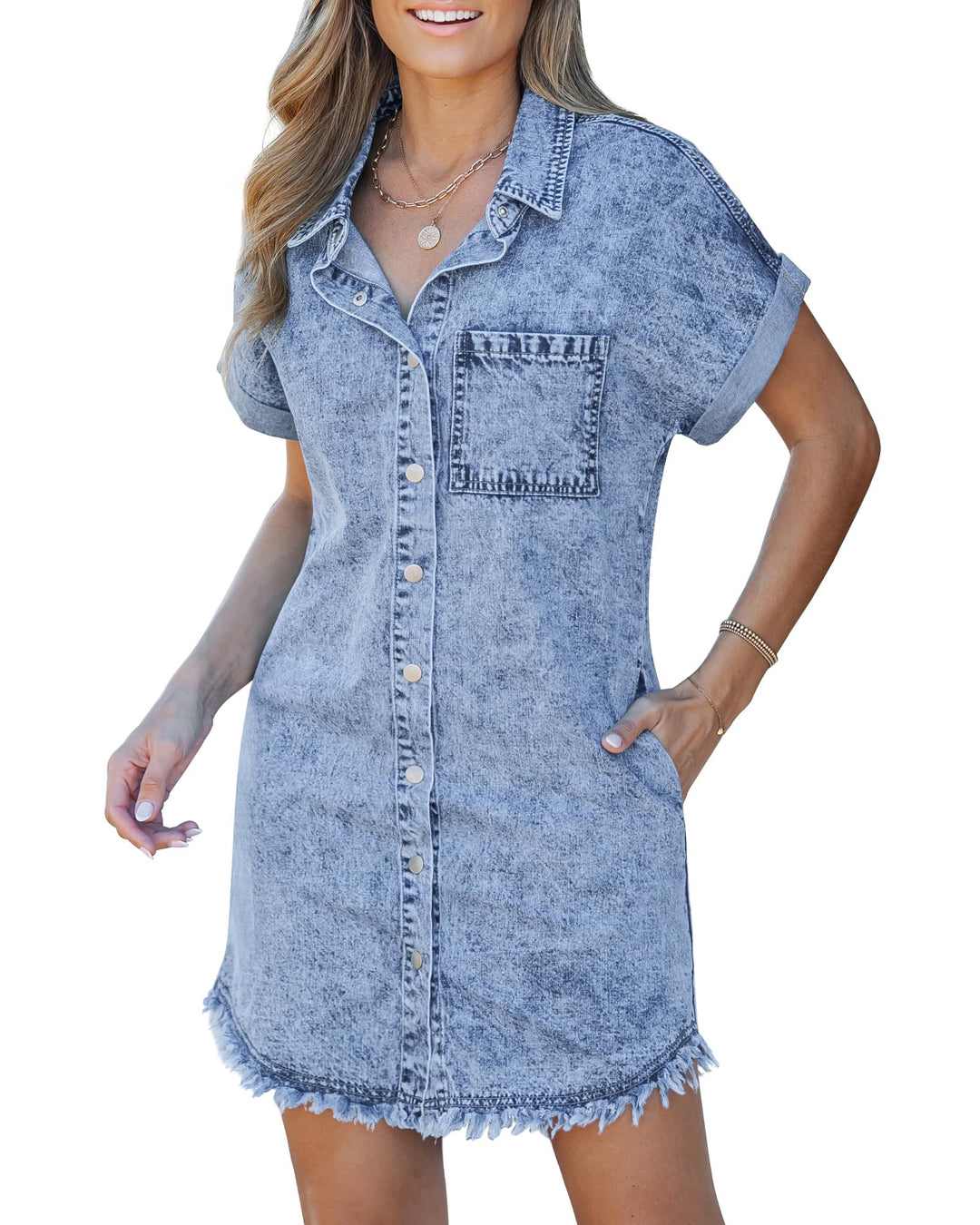 Agustina | Vestido Camisero de Jean