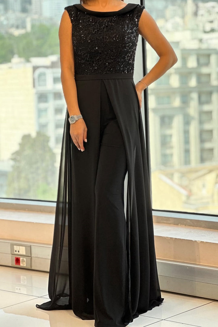 Mono de Tul Texturizado Fontella – Mono de Noche Elegante