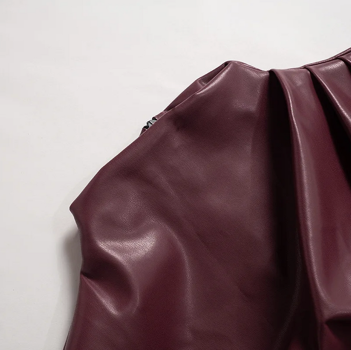 Seran | Top de Cuero Sintético Elegante para Mujeres