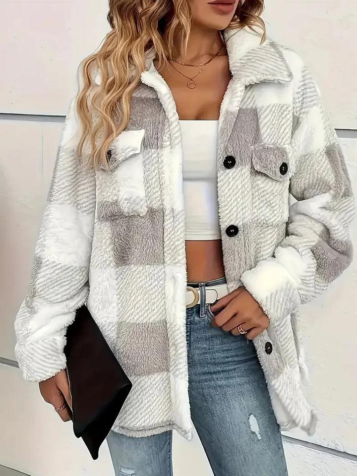 Martin | Elegante Chaqueta de Forro Polar a Cuadros