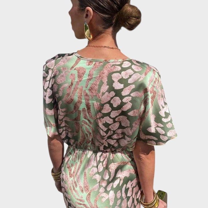 Ornella | Vestido Largo con Nudo Frontal