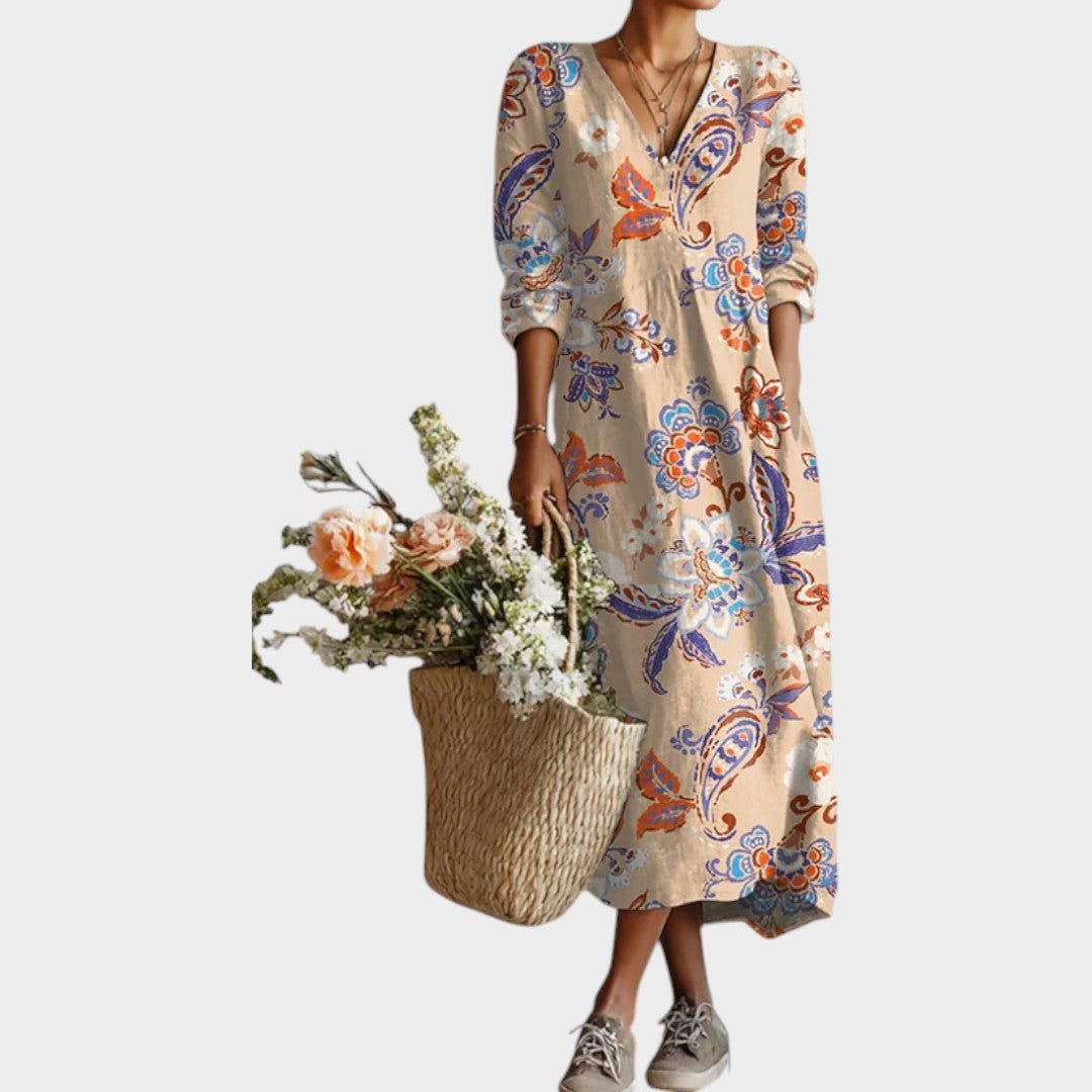 Reven | Vestido Maxi de Lino
