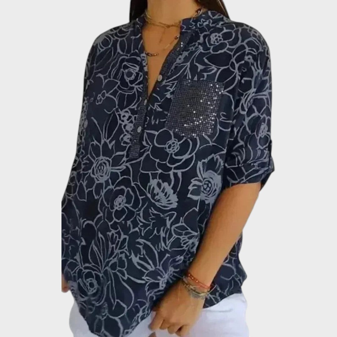 Priscila | Remera Estampada con Bolsillo