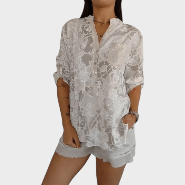 Priscila | Remera Estampada con Bolsillo