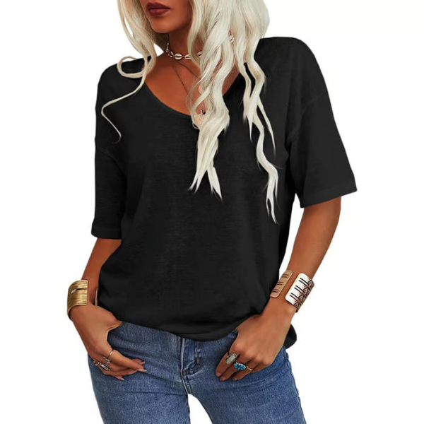 Krisanta | Camiseta Minimalista Ligera y Suelta