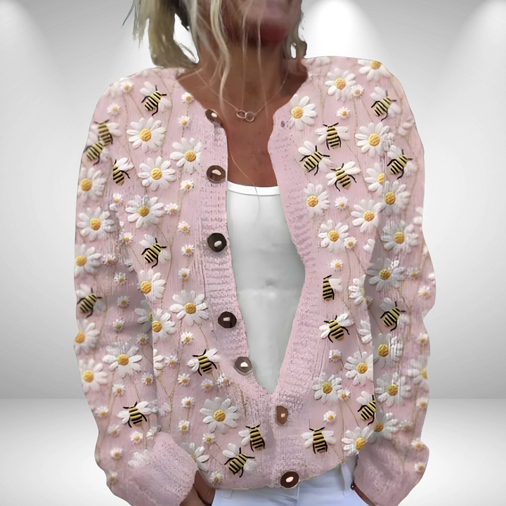 Cardigan Suelto Impreso Milana