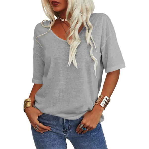 Krisanta | Camiseta Minimalista Ligera y Suelta