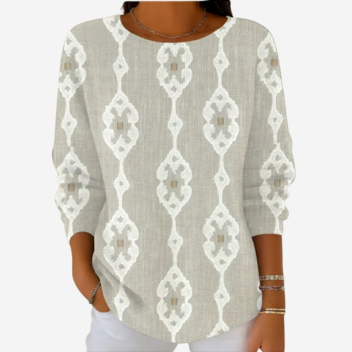 Alondra | Suéter Casual Estampado Geométrico