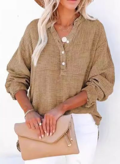 Ayla | Blusa Casual de Cuello en V para Mujeres