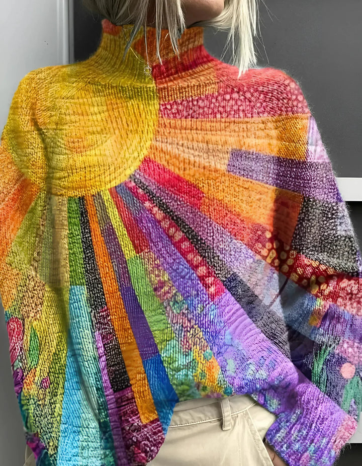 Zinnia | Suéter de Cuello Alto Sunshine