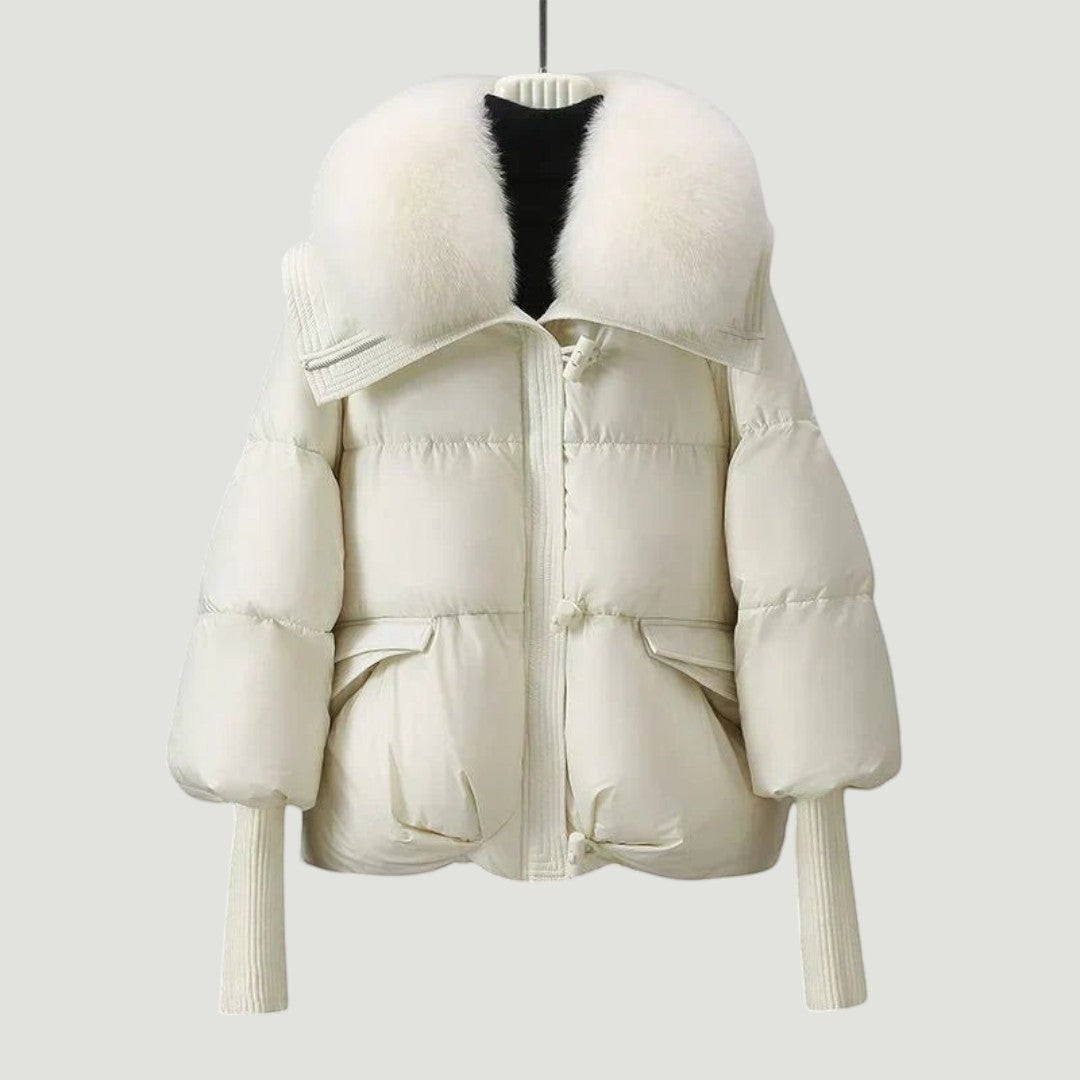 Elisen | Parka Acolchada con Cuello de Piel