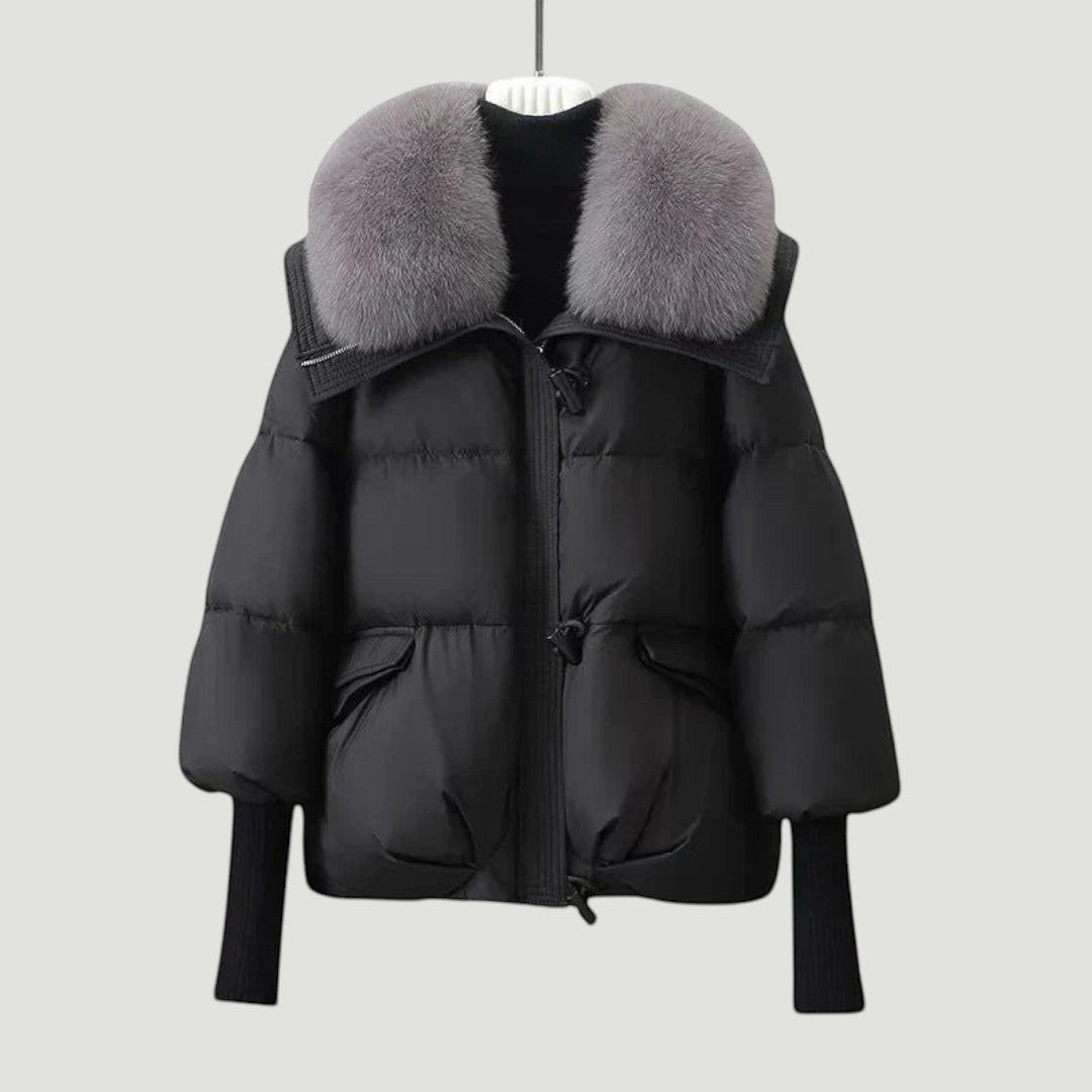 Elisen | Parka Acolchada con Cuello de Piel