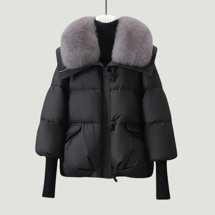 Elisen | Parka Acolchada con Cuello de Piel