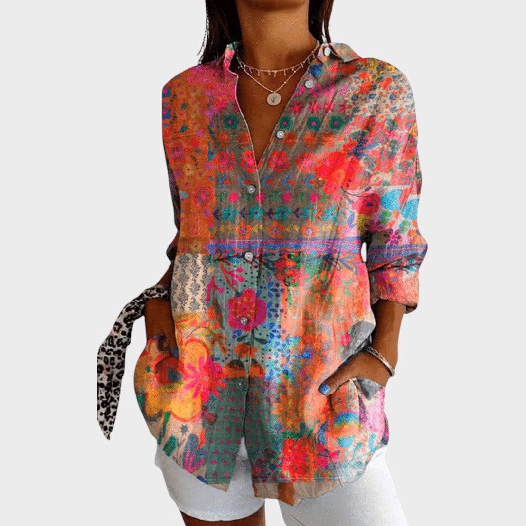 Milena | Blusa Estampada Vintage