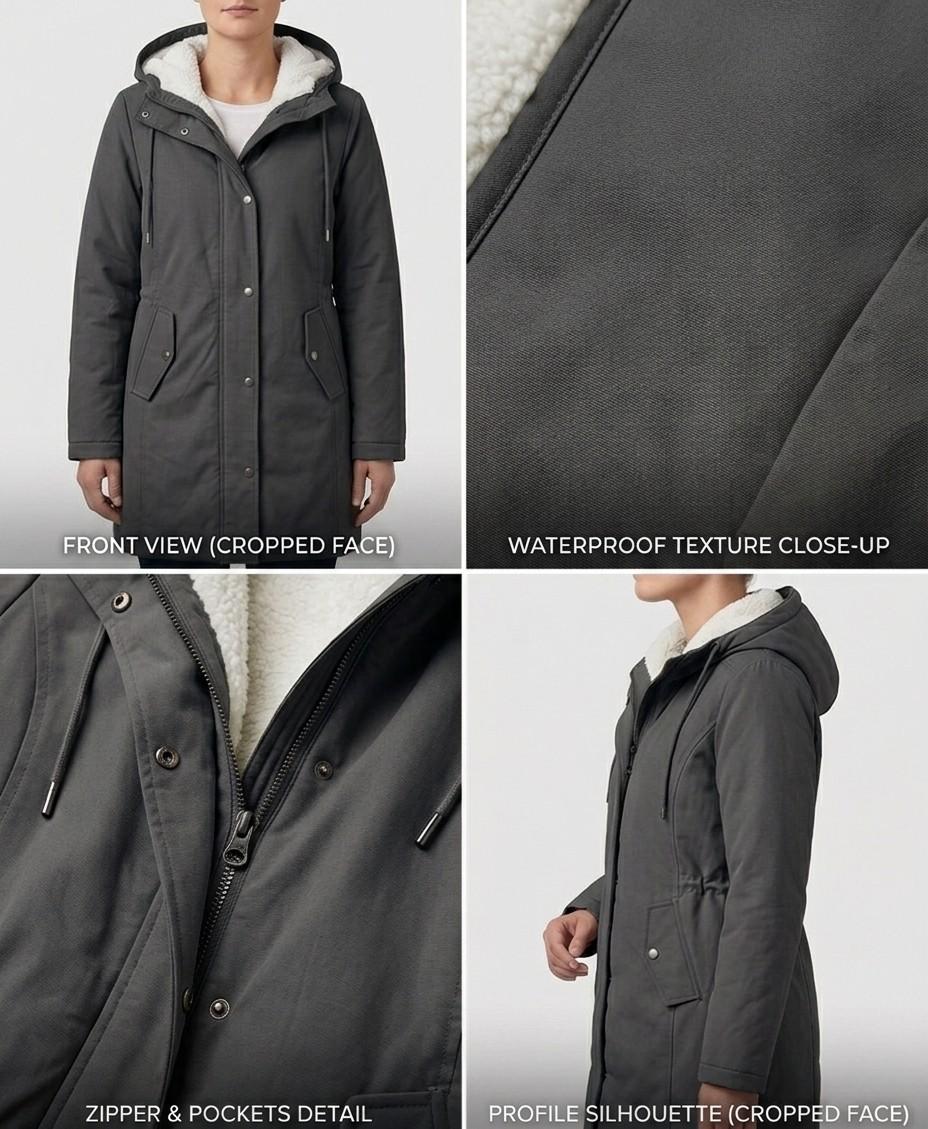 Amélie | Parka Larga Impermeable — Edición Final