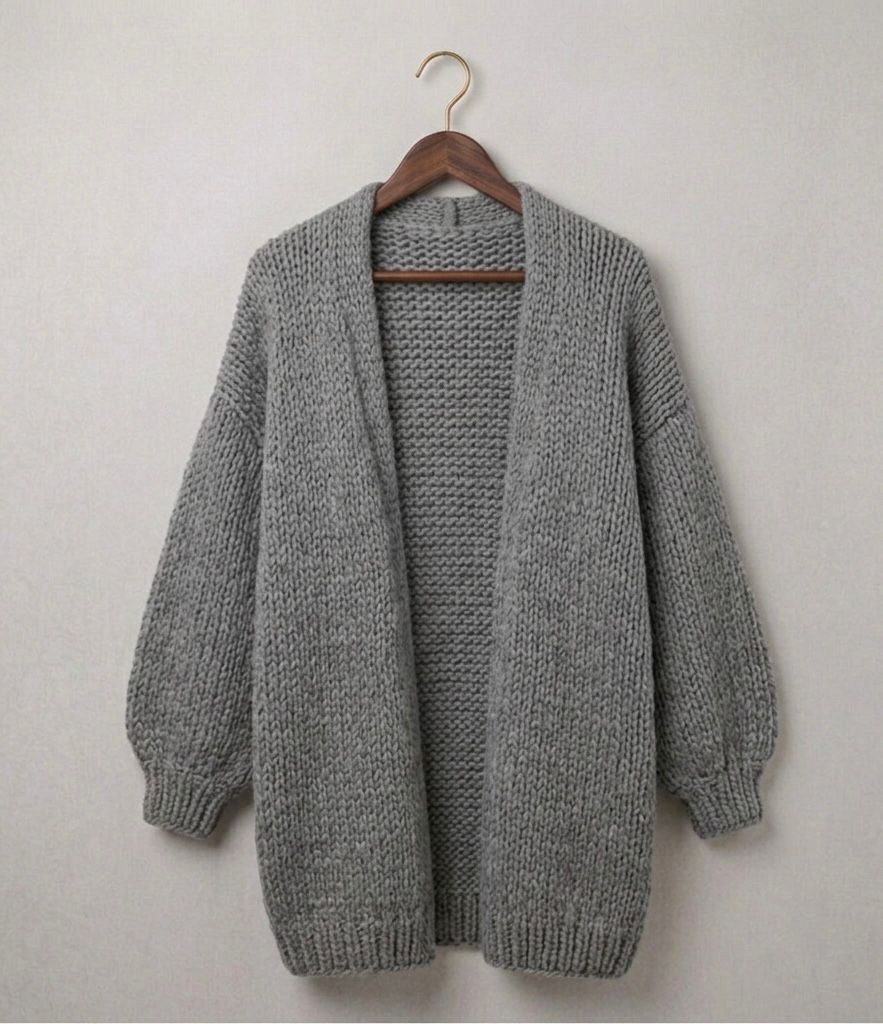 The Oversized Cardie | Cárdigan de Punto Relajado — Edición Final