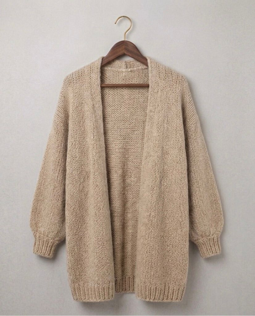 The Oversized Cardie | Cárdigan de Punto Relajado — Edición Final