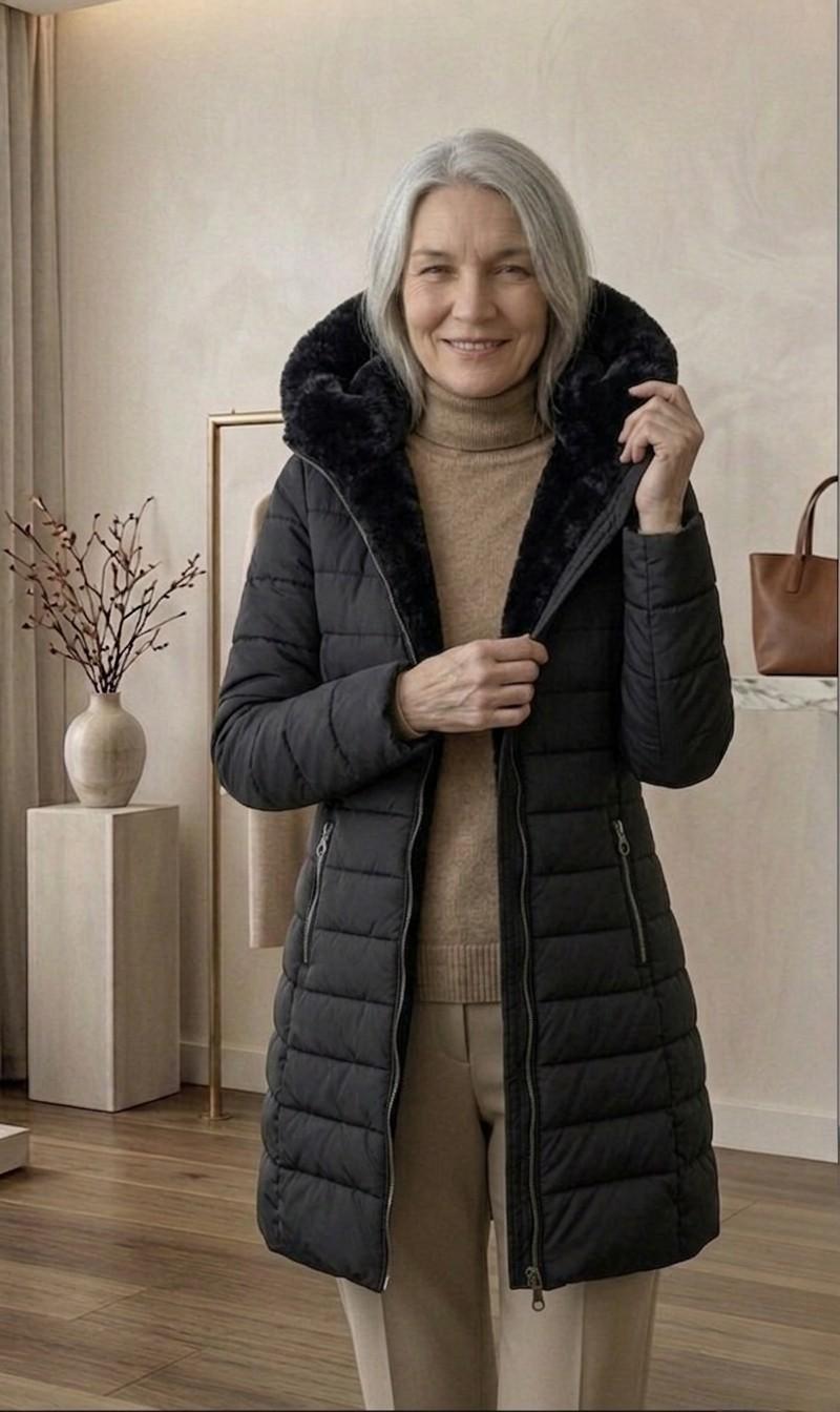 Olivia | Abrigo de Invierno A-Line Acolchado — Edición Final