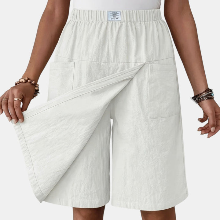 Leticia | Falda Pantalón con Bolsillos y Cintura Elástica