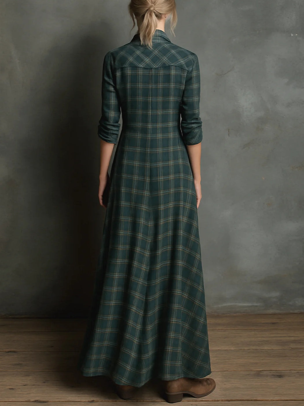 Guillermina | Vestido Midi Western con Botonera