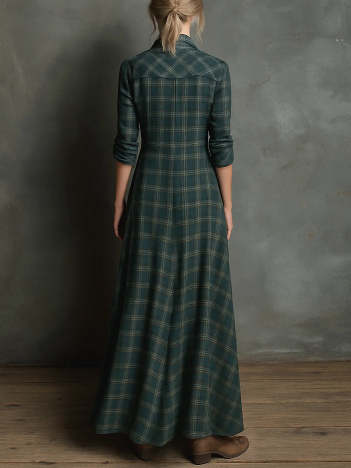 Guillermina | Vestido Midi Western con Botonera