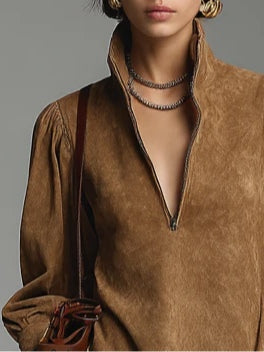 Olga | Vestido Mini de Cuello Alto Tejido