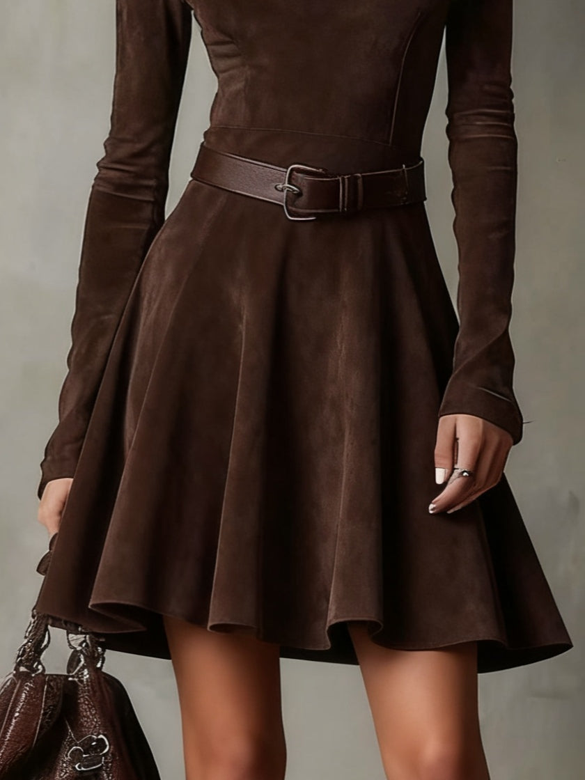 Fabiana | Vestido Mini Vintage de Cuello Alto