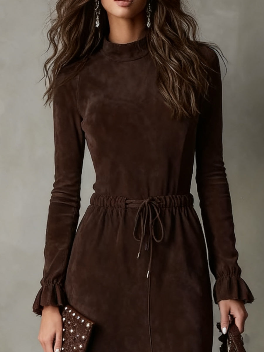 Carla | Vestido Midi con Cordón en la Cintura