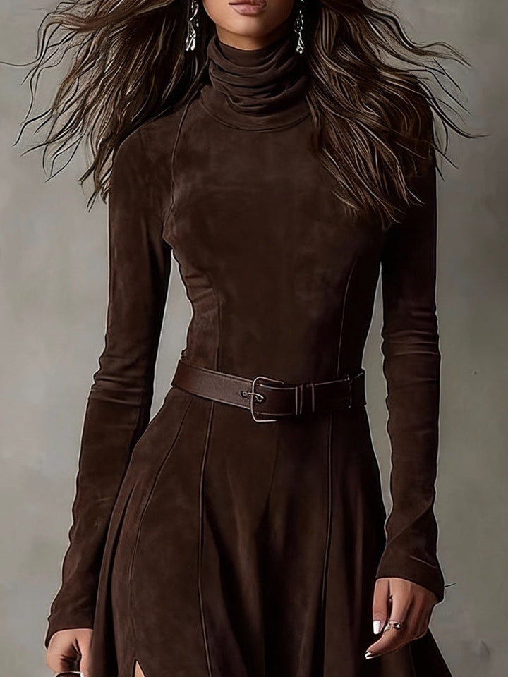 Malena | Vestido Maxi Marrón Oscuro