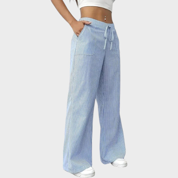 Andrea | Pantalón Ancho con Cordón Ajustable