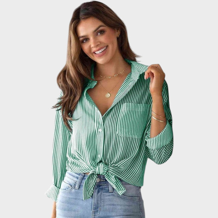 Brenda | Blusa con Cuello Clásico