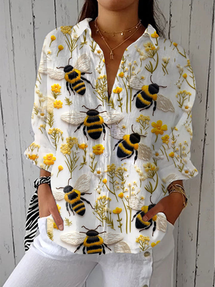 Sandra | Blusa Abeja Dorada
