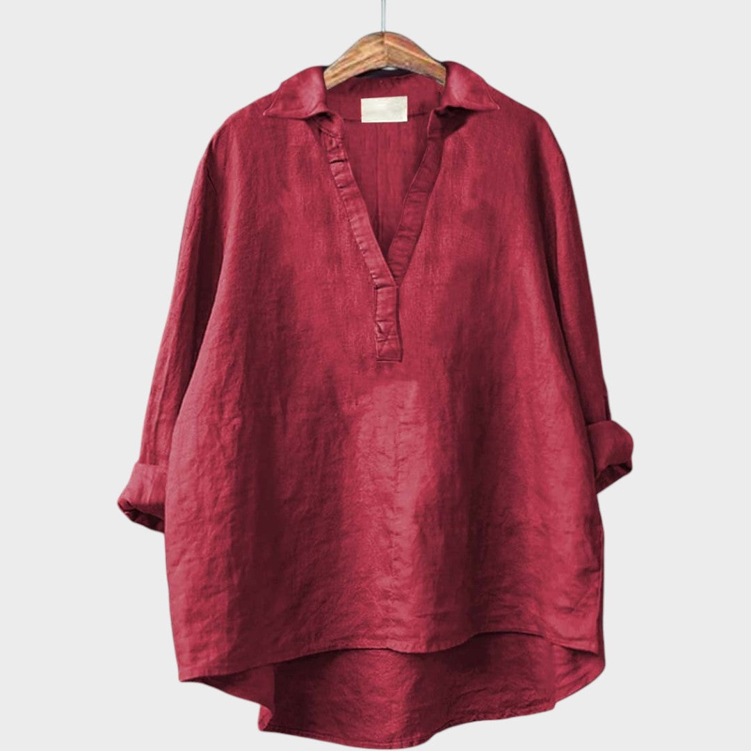 Berenice | Blusa Oversize con Cuello en V