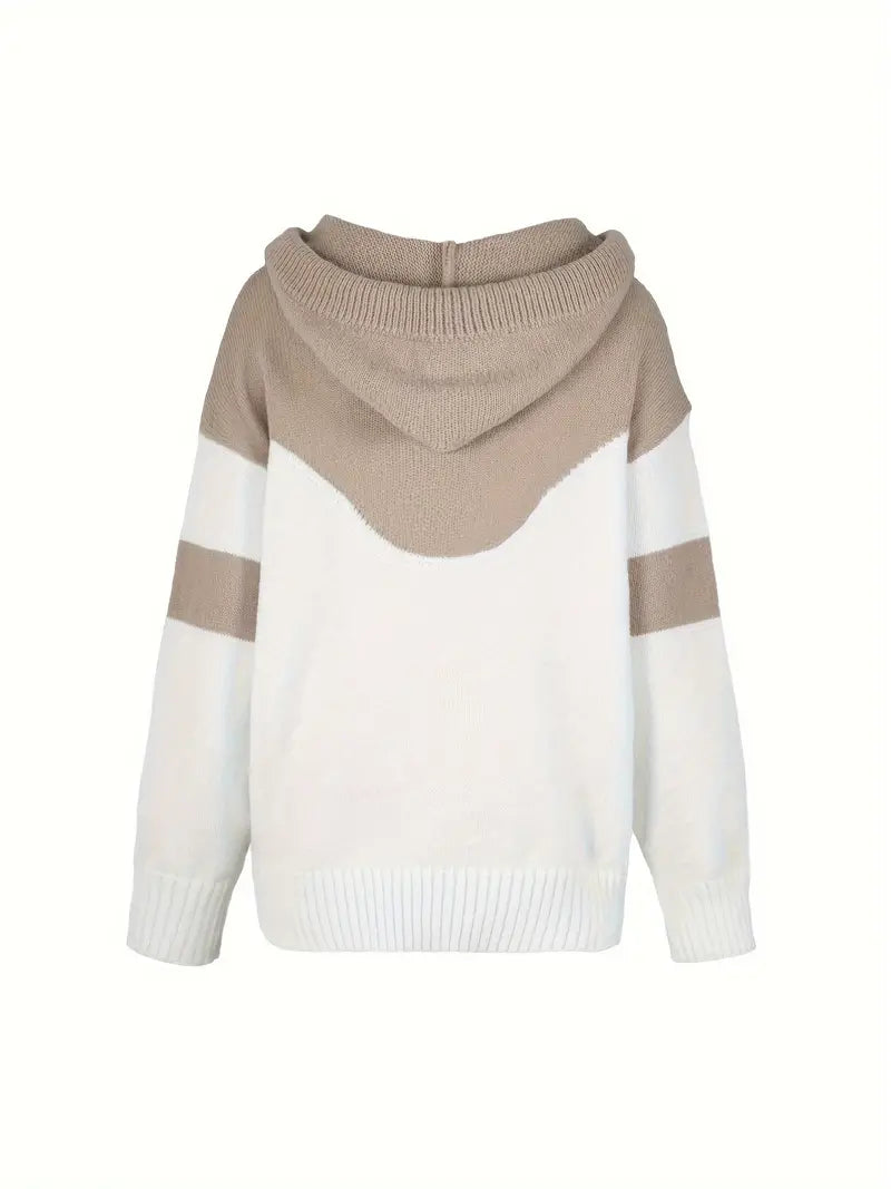 Ríona | Buzo Bicolor con Capucha