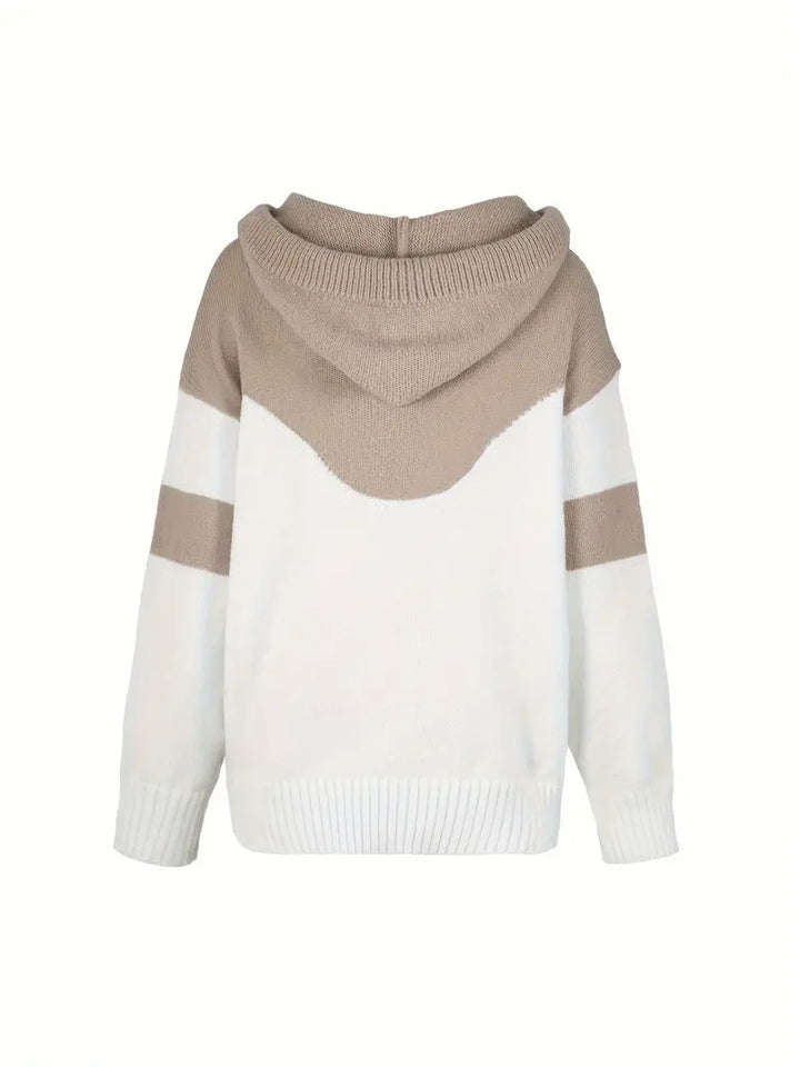 Ríona | Buzo Bicolor con Capucha