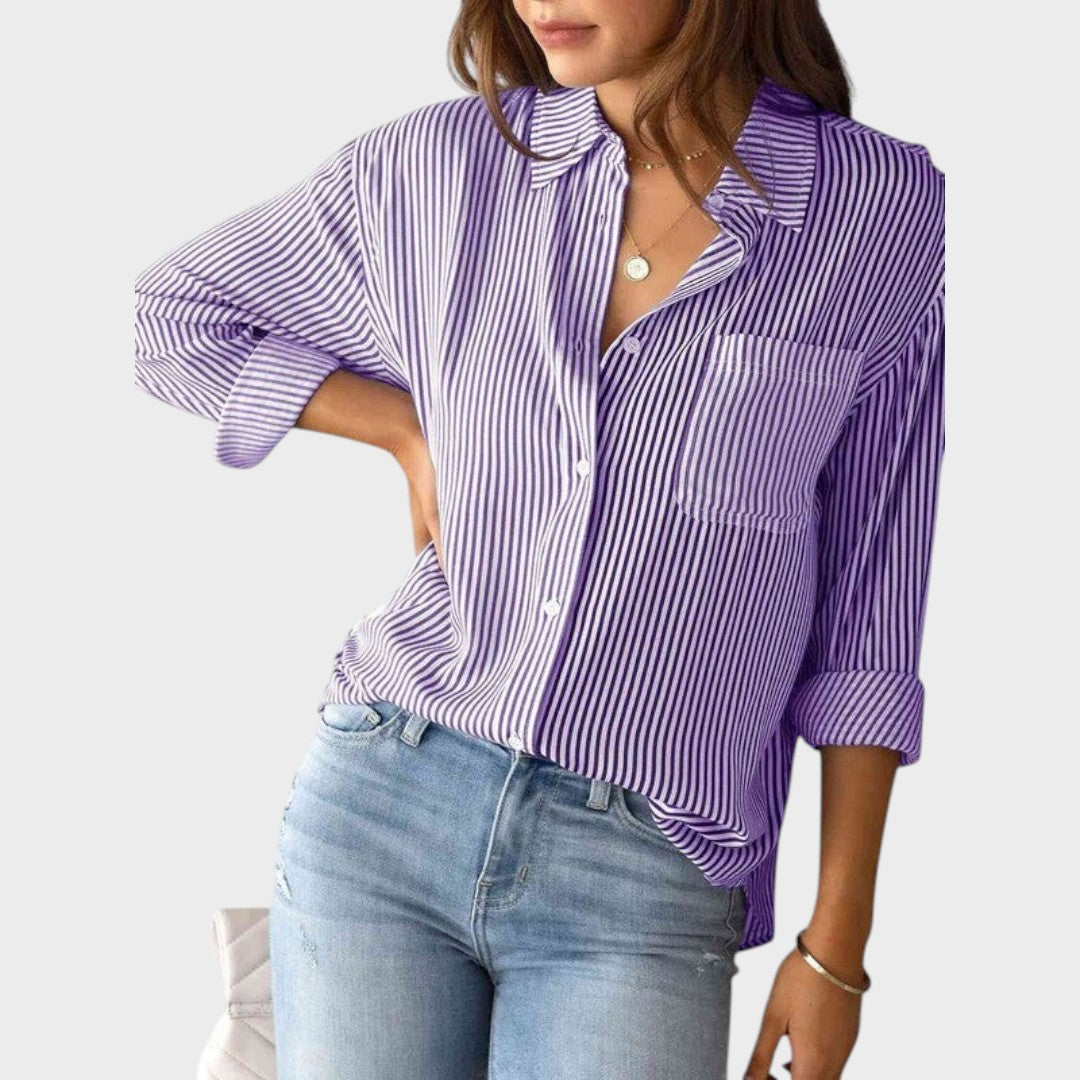 Brenda | Blusa con Cuello Clásico