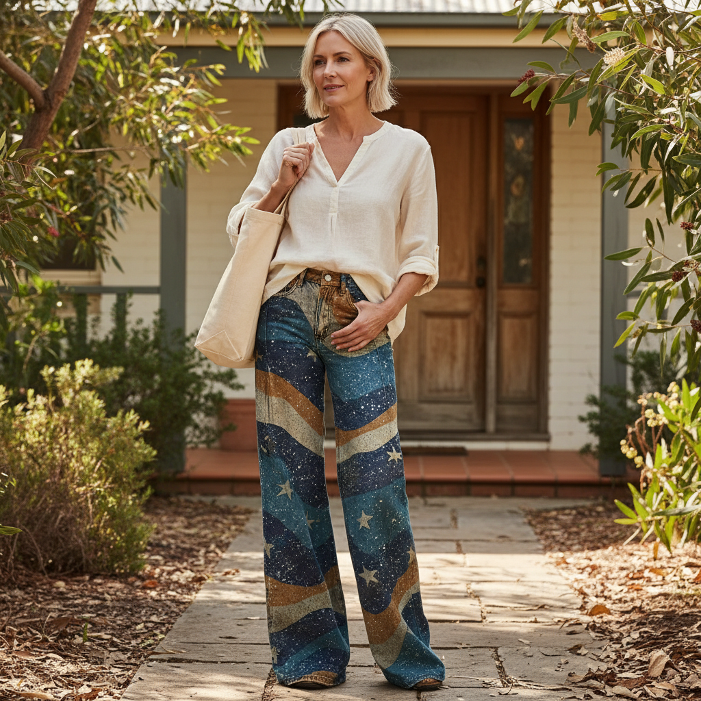 Oriana | Pantalones de Verano Estilo Boho Retro