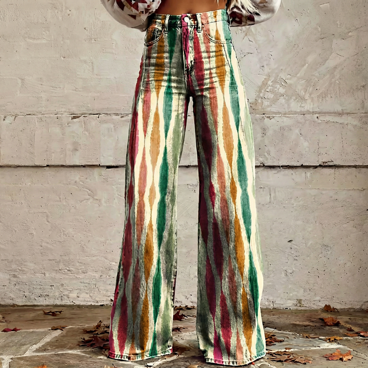 Lucia | Pantalones Anchos Fluidos Boho