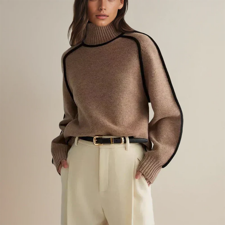 Faylin | Suéter Moderno de Cuello Alto