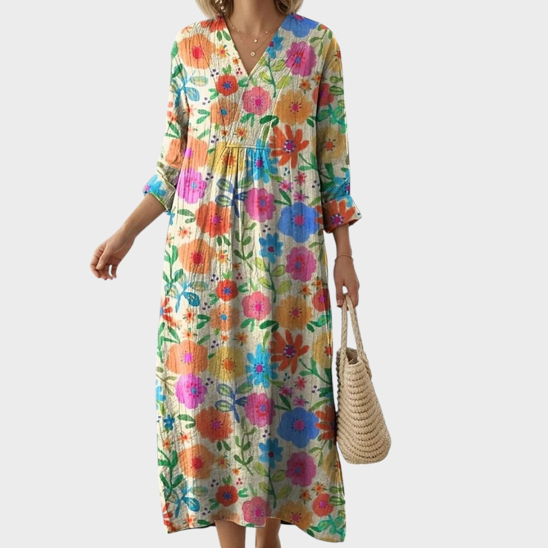 Emmeline | Vestido Maxi de Lino