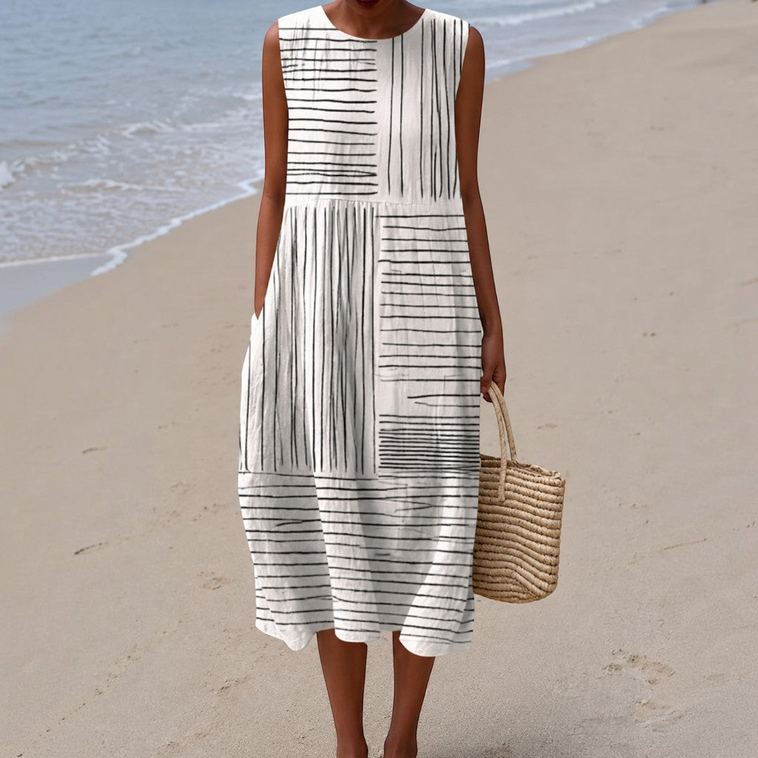 Rina | Vestido Midi Impreso