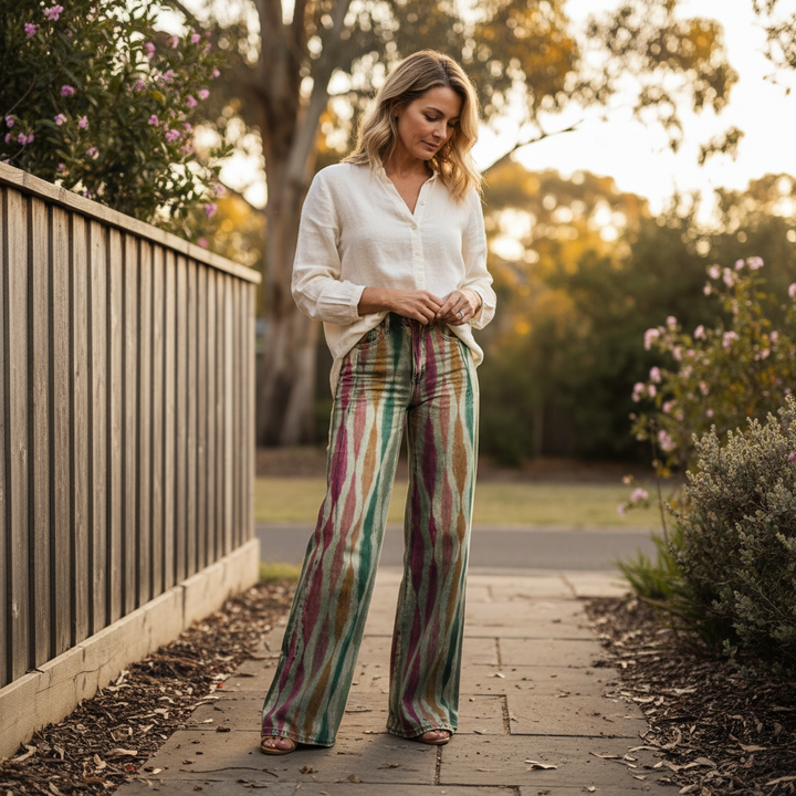 Lucia | Pantalones Anchos Fluidos Boho