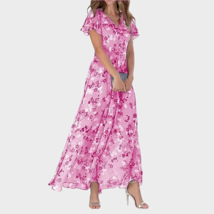 Aldana | Vestido con Volados Floral