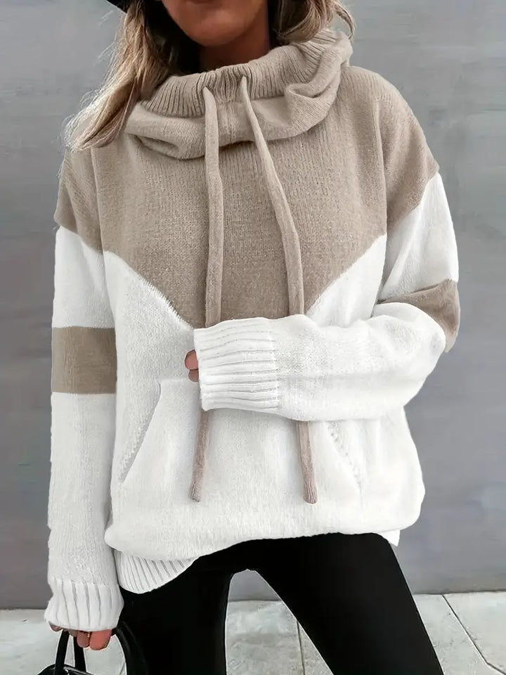 Ríona | Buzo Bicolor con Capucha