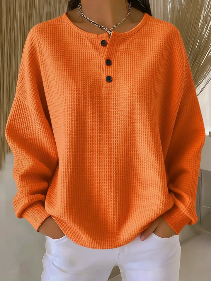 Adriana | Suéter Casual con Cuello y Botones