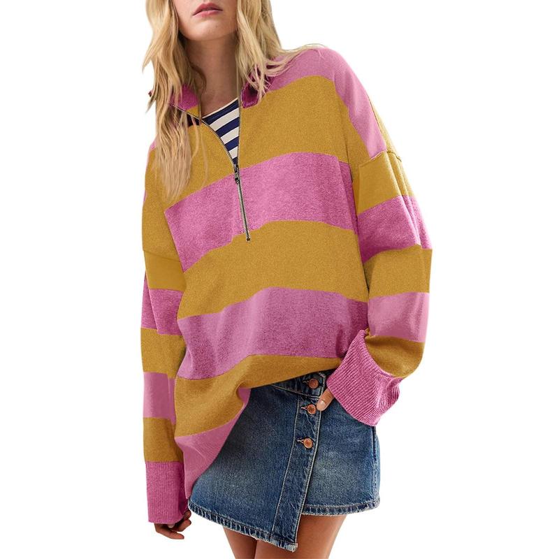 Autumn | Suéter de Cuello Alto Oversized Estiloso con Detalle de Media Cremallera