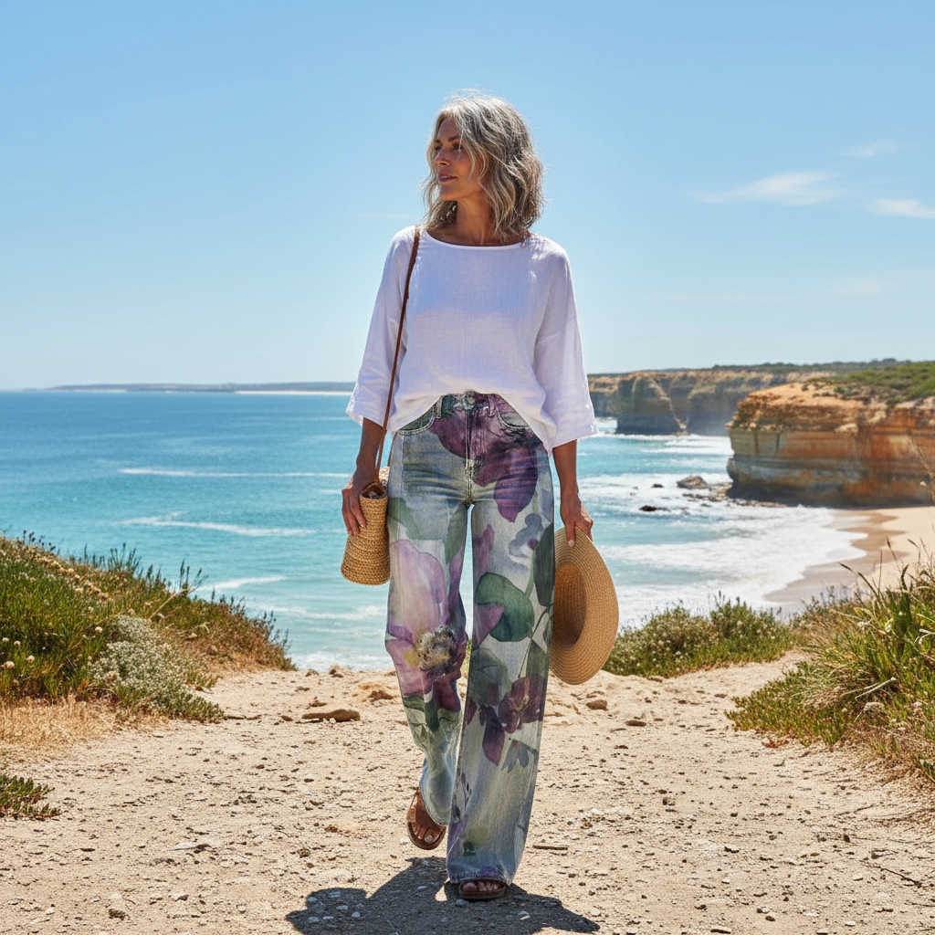 Noemi | Pantalones Boho de Cintura Alta