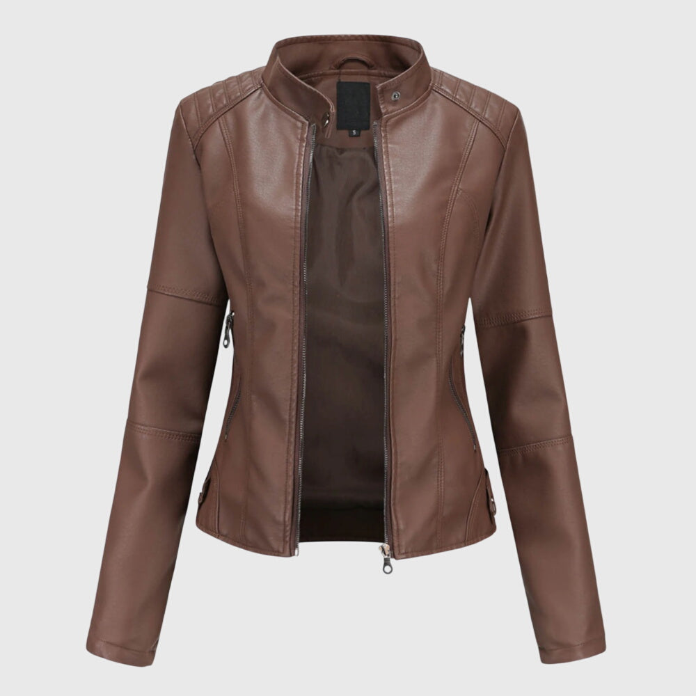 Giorgina | Elegante chaqueta de cuero para mujeres