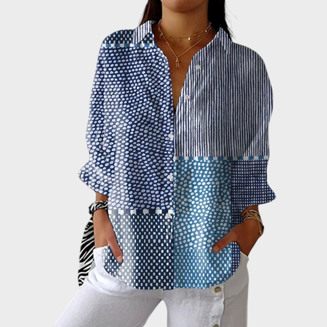Pamela | Blusa Camisera Estampada