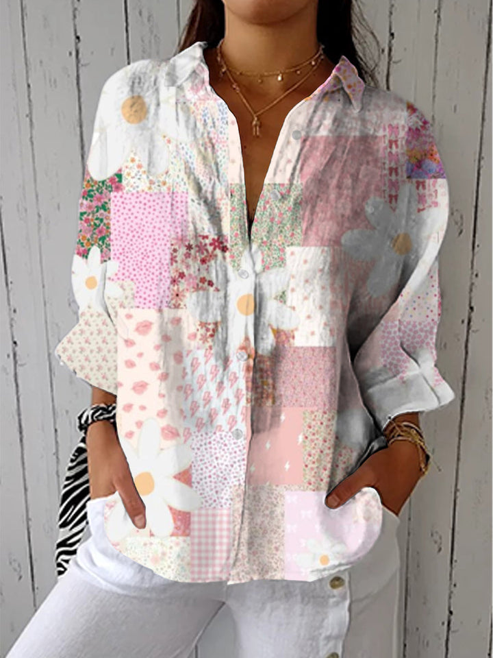 Maxine | Blusa de Margarita Patchwork
